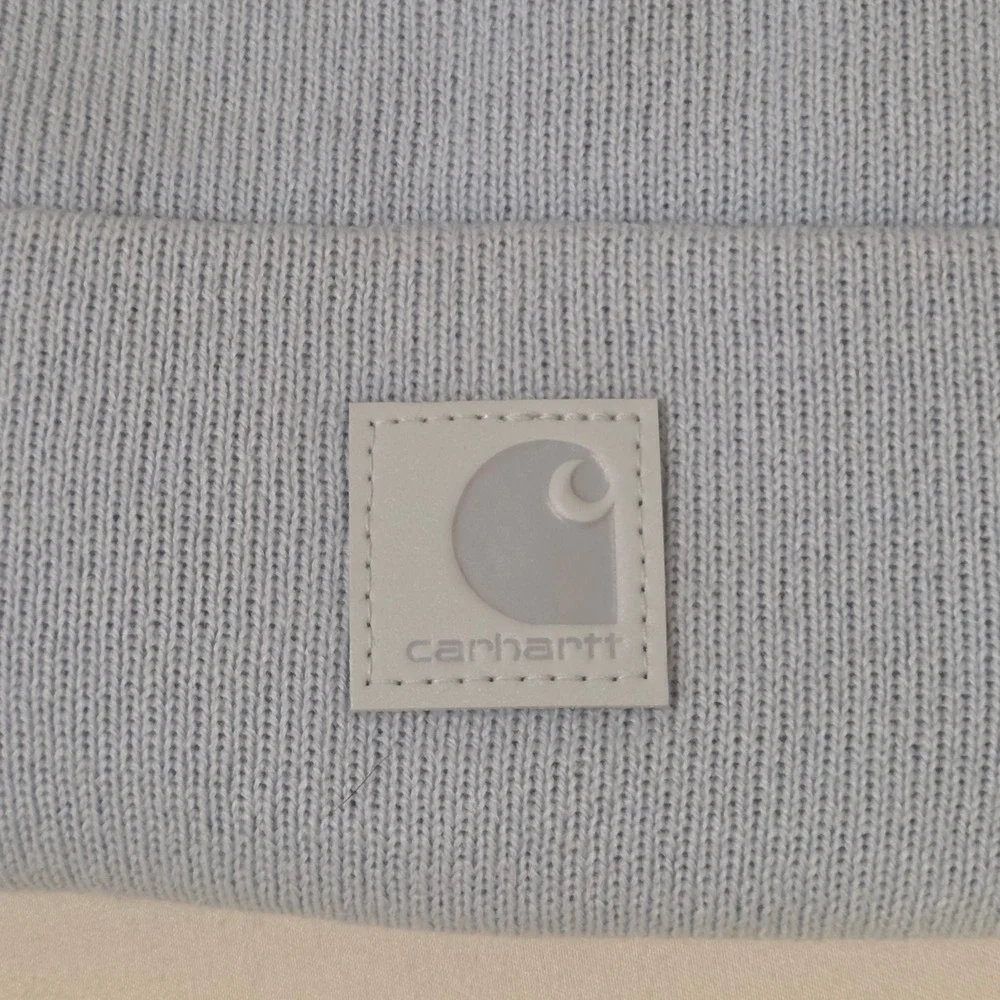 Carhartt Kids Tonal Patch Knit Beanie Light Blue Infant Toddler Hat AH8995 USA